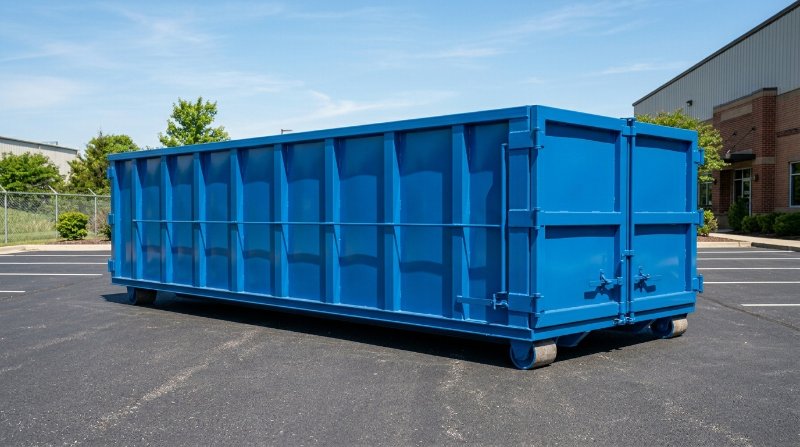 Driveway protection for dumpster delivery in Houston