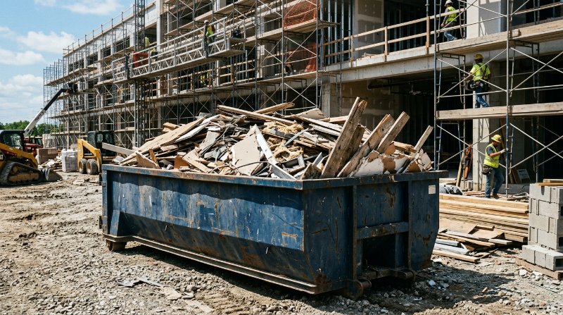 Residential roll-off dumpster vs commercial dumpster comparison